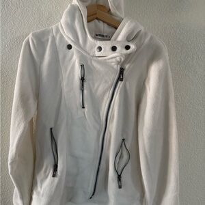 Doublju Off-White Fleece Jacket